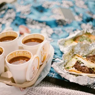 Consome and birria tacos shot on film!