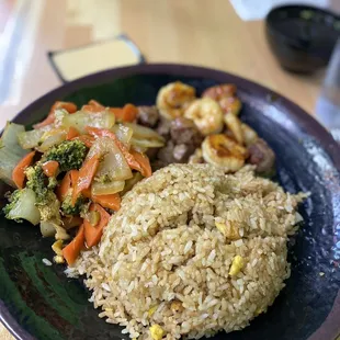 Steak and shrimp hibachi
