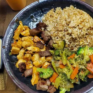 Combination chicken and steak. It did not come with soup or salad.