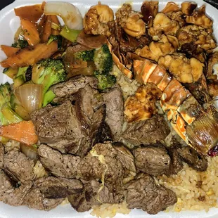 Filet Mignon &amp; Lobster Hibachi