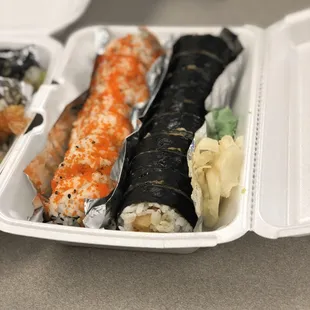 the inside of a styrofoam container