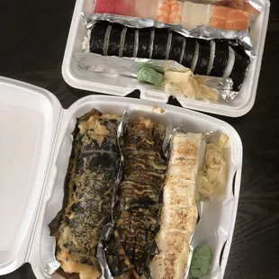Rainbow, Futomaki, Rock n&apos; Roll, TNT, and Great White Shark Caramelized