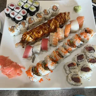 Assorted sushi deliciousness