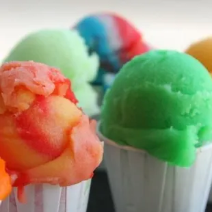 different flavors of ice cream