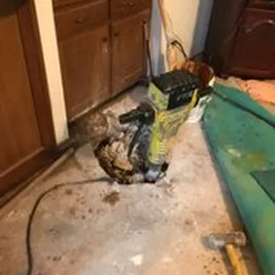 Slab leak repair copper waterline under slab leaking