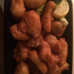 Breaded vs chicken strips.  False advertising. 1/10.