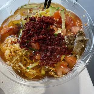 Kuksu Soup extra chili pepper