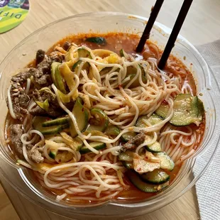 Addicting cold Kuksu Soup