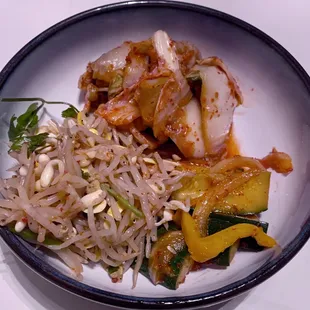Soybean Sprouts Salad Cucumber Cha Salad kimchi