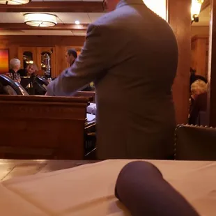 He seems to know most of the people in the place