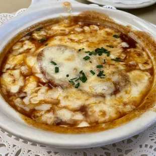 Baked Burgundy Onion Soup