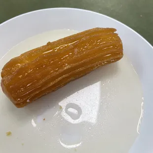 Tulumbe: Syrup Fried Pastry (Very sugary. Similar to a jello texture)