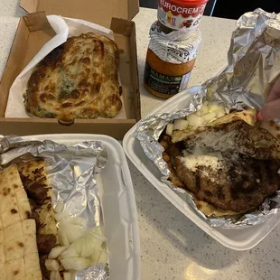 Cevapi (5) European Burger Patty Feta Cheese Pita