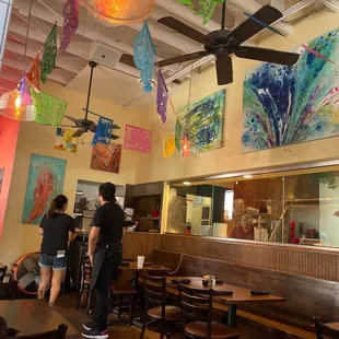 More local art in the dining area
