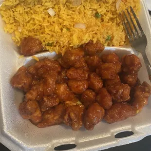 General Tso chicken combo