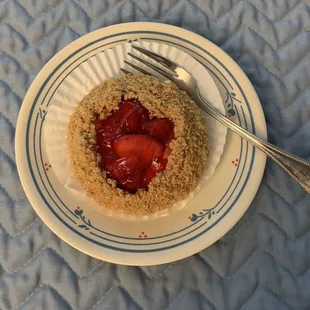 The individual strawberry pizzas are amazing!