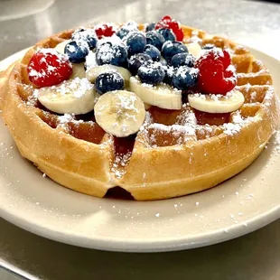 Fruit topping Waffle