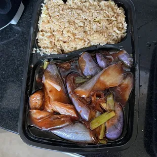 Eggplant in Garlic Sauce