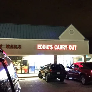 View from the parking lot.