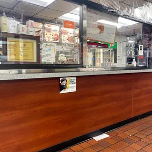 the inside of a restaurant
