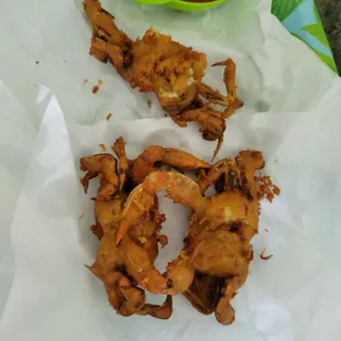 Fried blue crab medium