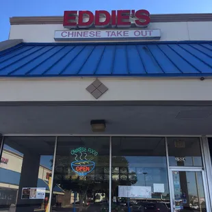 the front of the restaurant