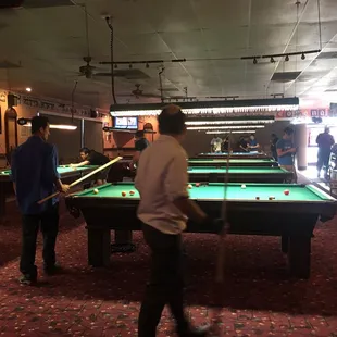 billiards and pool tables