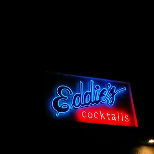neon sign at night