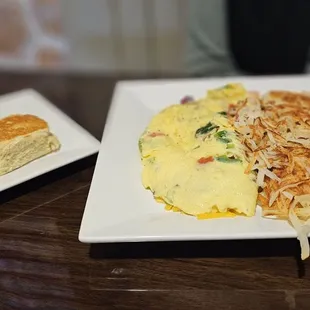 two plates of food on a table