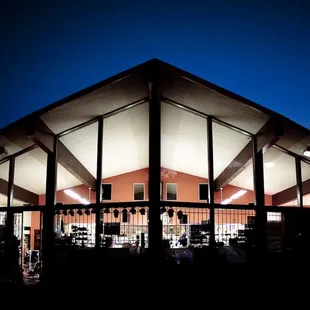 the outside of the building