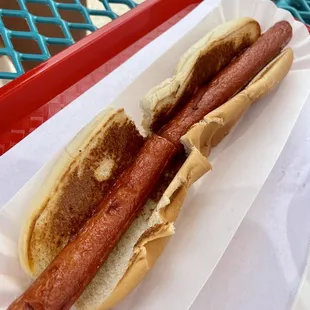 Foot long hot dog