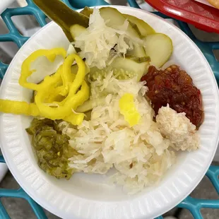 Condiments for the hot dog