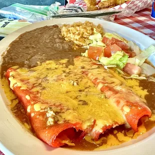 Cheese enchiladas
