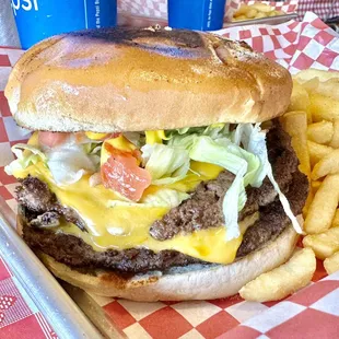 Double cheeseburger