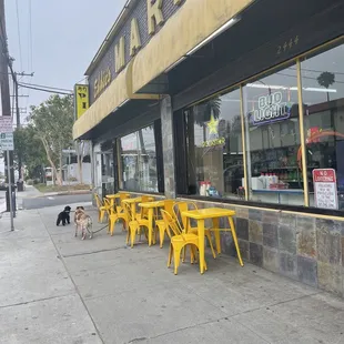 the outside of the store