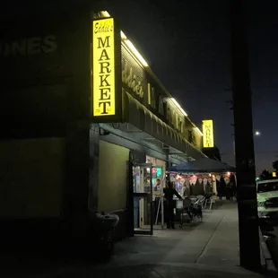 outside