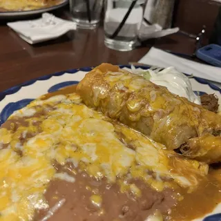 Shredded Beef Burrito