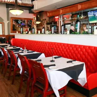 Alternative view of dining booth by bar