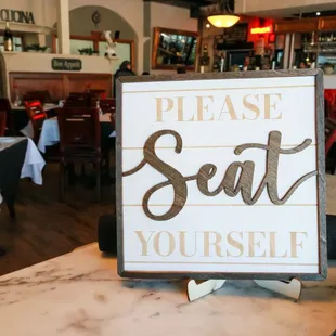 Decor at receptionist booth