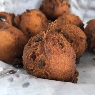 Hot, sweet, crunchy, crispy hush puppies!