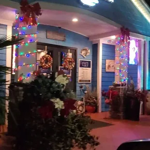 Outside Christmas decorations