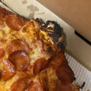 Burnt edges not cut off