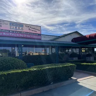 the front of the restaurant