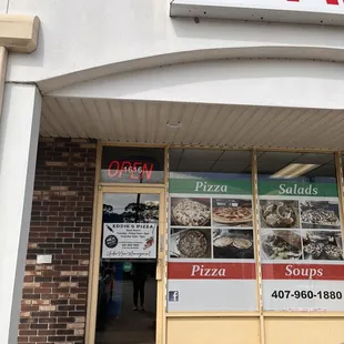 the front of the restaurant