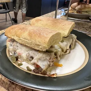 The Philly cheese Philly Cheesesteak Sub!!! The best sub I have ever had!!! Literally the bread melts in your mouth.