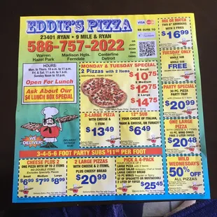 the price of a pizza