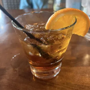 Manhattan (orange slice was at my request)