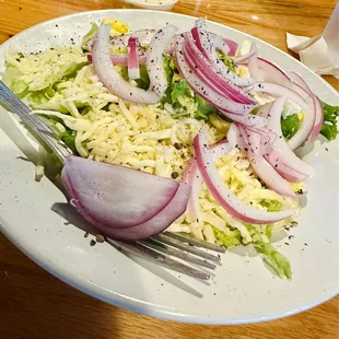 Half Cobb-no meat-add onions!