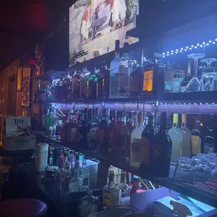 a bar with a lot of alcohol