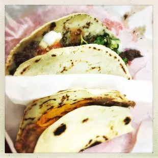 Homemade corn tortillas for the barbacoa